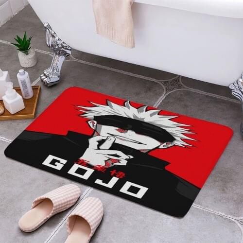 Gojo Satoru Anti-slip Doormat Vacuuming Water Absorbing Kitchen Bedroon Bath Floor Mats Home Entrance Home Decora