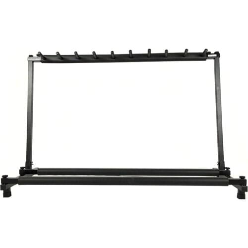 Folding Guitar Holder Stand Rack can hold 3/5/7/9 Guitars Display Storage Stand for Universal Multi Guitar Floor Stand Iron Rack