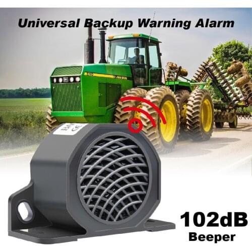 Universal 12V-80V 102dB Backup Warning Alarm Beeper Reversing Horn Car Motorcycle Vehicle Waterproof Warning Buzzer