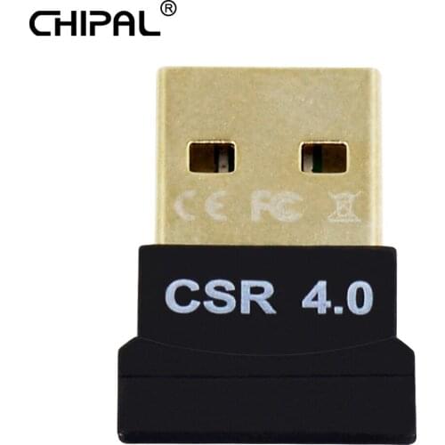 CHIPAL USB Bluetooth Adapter Dongle For Computer PC PS4 Mouse Aux Audio Bluetooth CSR 4.0 Speaker Music Receiver Transmitter