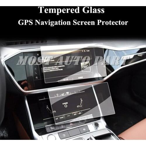 Tempered Glass GPS Navigation Screen Protector Film For Audi A7 S7 2019-2020 Car Decoration Car Accesories Interior