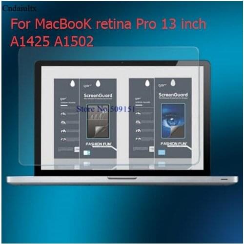 Tempered Glass Screen Protector For MacBooK retina Pro 13 inch A1425 A1502 Toughened glass film For Pro Retina 13.3 inch