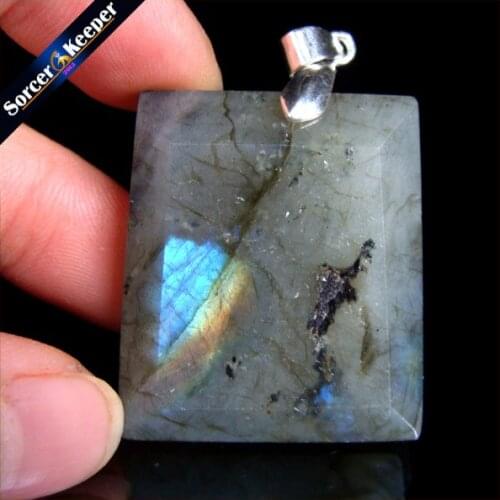 Women & Men Fashion Jewelry Pendants Necklaces With Chain Wholesale Labradorite Moonstone Quartz Stone Colares Femininos HS128