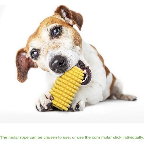 Pet Corn Molar Stick Corn Teething Rods Biting Corn Molar Stick Resistant Toothbrush Pet Cat Dog Toys Durable Pet Supply