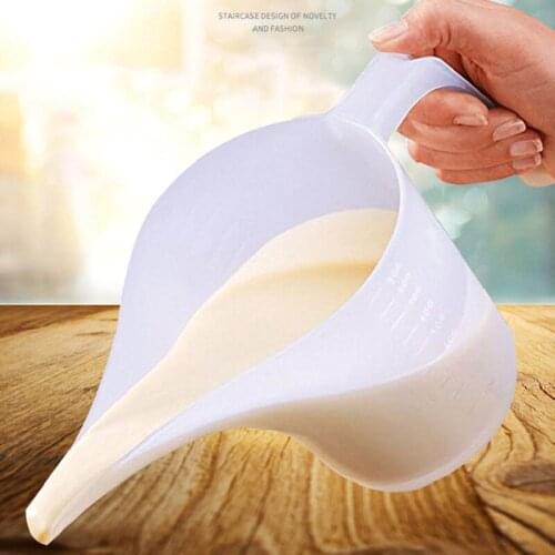 1Pcs Long Spout Funnel Pitcher Transparent Cake Making Measuring Cup Large Capacity Measuring Cup Home Kitchen Measuring Tool