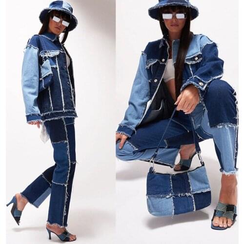 2021 High Waist Slim Fit Skinny Tight Buttocks Womens Straight Jeans Ladies Fashion Color Matching Casual Jeans Assembled jeans