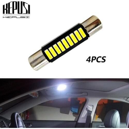 4X C5W Dome LED Reading Light 29/31mm Interior License Plate Light For Hyundai ix35 elantra solaris creta i20 getz tucson sonata