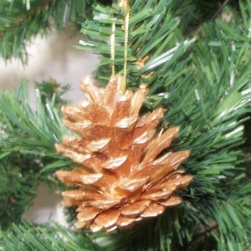 9Pcs/Pack Christmas Tree Hanging Balls Pine Cones Party Decoration Ornament Decor Home Xmas Supplies