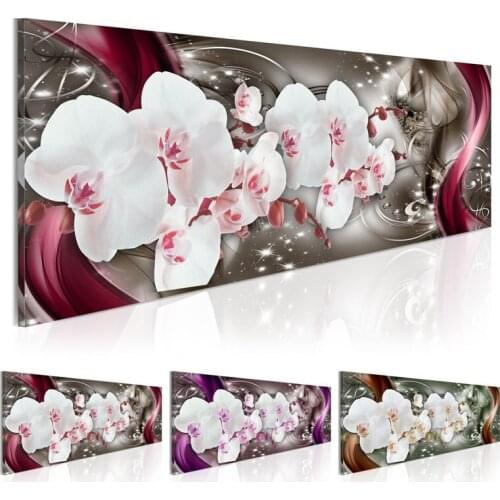 Large 5D DIY Diamond Painting Full Square Round,Cross Stitch"Orchids Blossom Flowers"Mosaic ,puzzle,Diamond Embroidery JS4569
