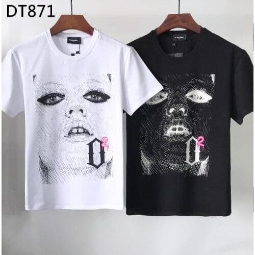 Authentic classic Italian brand mens and womens T-shirts street printing casual wear O-neck short sleeves DT871