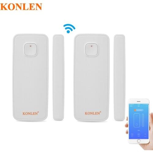 WIFI Door Sensor Alarm Wireless Magnetic Window Open Entry Alert Home Security Detector Remote Control Alexa Google Home IFTTT