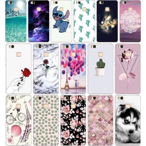 D For Cover Huawei P9 Lite Case Cute Animal Silicon Soft TPU for Funda Huawei P9 Lite Case 2016 P8 P9Lite 2017 Phone Back Cases