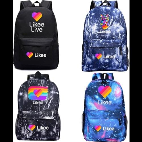Travel Fashion Russian Style Likee Backpack for Student Backpack LIKEE Video Laptop Backpack School Bags for Teenage Girls