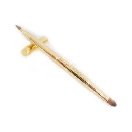 Hot Pro Double-headed Makeup Retractable Lip Eye Liner Eyeshadow Foundation Brush Make Up Cosmetics Gold Adjustable Tool