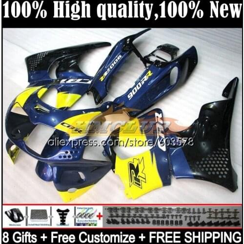 Body For HONDA CBR893RR CBR900RR CBR 893RR 1994 1995 1996 1997 31CL.68 CBR900 CBR893 CBR 893 RR 94 95 96 97 Fairing Blue yellow