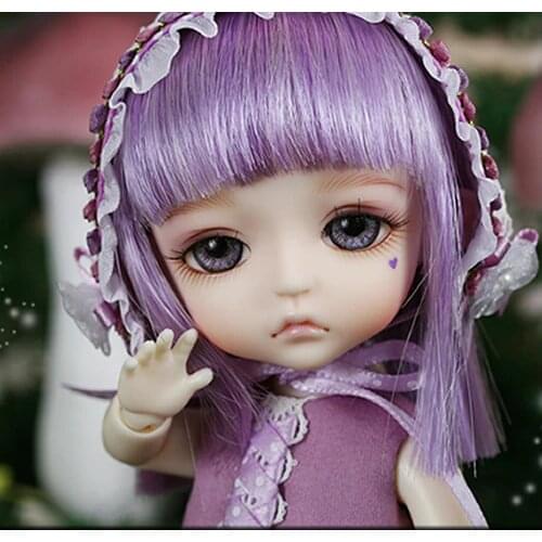 Flash sale!Free makeup&eyes!top quality bjd 1/8 baby doll Special HK Elf ver. Lea cute sd hot toy kids best recast baby