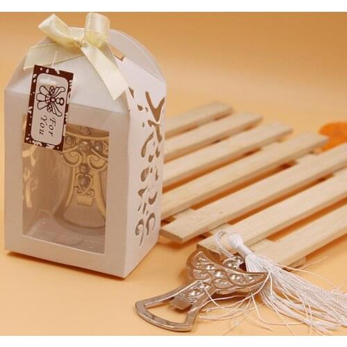 Creative European wedding party favors cross beer bottle opener with box packing LX8419