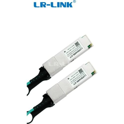 LR-LINK QSFP28-AOC-3M 100G Active Optical Cable, 850nm, OM3 Multi-mode Fiber