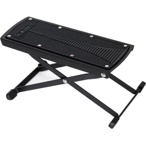 Metal Folding Guitar Footstool Rest Anti-Slip Stand Height Adjustable Foot Rest Stand Footboard