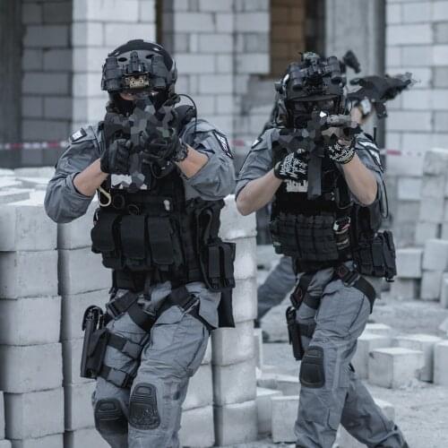 NEW Wargaming Grey and Black GEN3 Combat Suit Breathable Frog Outdoor Training Suit