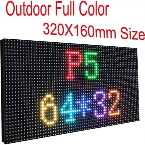 Outdoor P5 Commercial Rental LED Sign Display Panel 320X160mm Size Full Color High Brightness LED Display Shenzhen Manufacturer