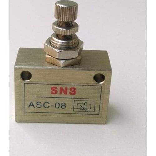 ASC-08 1/4'' Speed Control Flow Control Valve Pneumatic Solenoid Valve