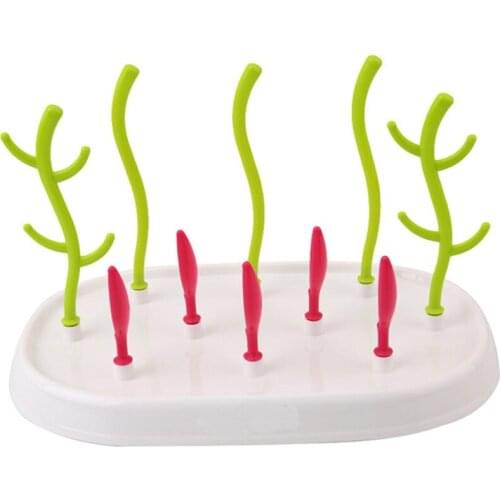 Baby Bottle Dryer Rack Cleaning Drying Rack simple tree shape Shelf Kitchen Feeding Holder Bottle Dryer Rack Tools