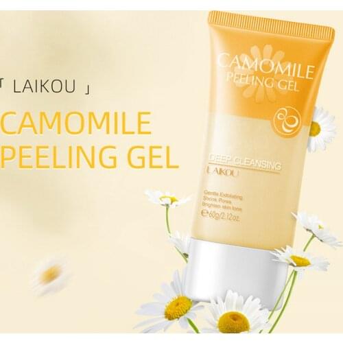 LAIKOU Camomile Peeling Gel Exfoliating Facial Scru Face Cleanser Whitening Moisturizing Brightening Removal Blackheads SkinCare