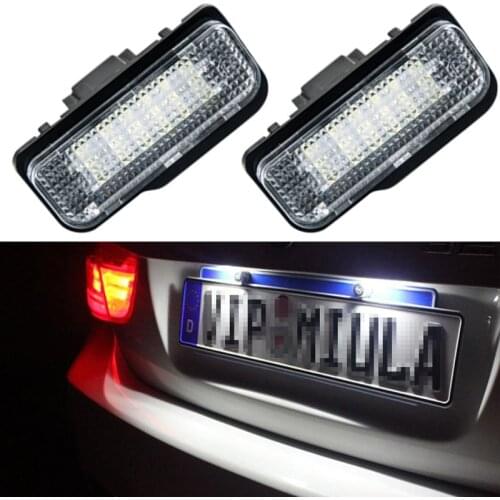 2pcs Mercedes Benz Led Number Lamp Canbus License Plate Light For W203 W211 W219 R171 C E CLS SLK Class C240 C320 E350 CLS500