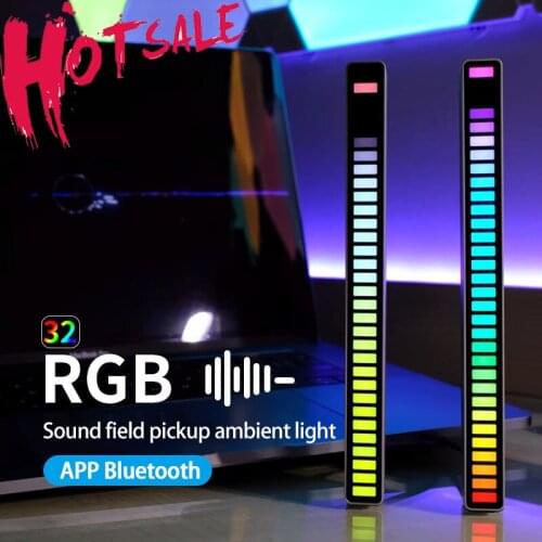 LED Strip Light Sound Control Pickup Rhythm Light Music Atmosphere Light RGB Colorful Tube USB Energy-Saving Lamp Ambient Light