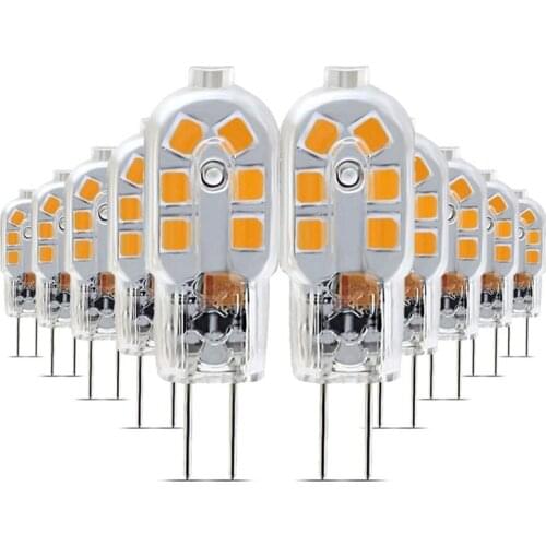 10PCS/LOT G4 Led Light Bulbs AC 220V DC12V Led Bulb Lamps SMD 2835 For Decoration 12Leds Home Lighting Spotlight Energy Saving