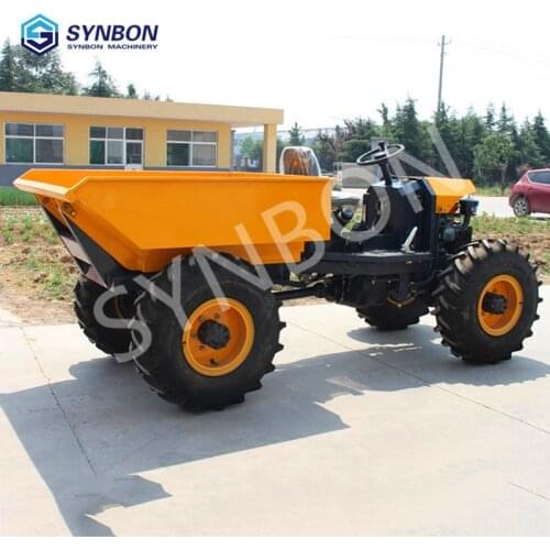 SYNBON 2020 1 ton 4WD mini dumper truck hydrauic multifunction dumper truck construction vehicles construction machinery SYD10