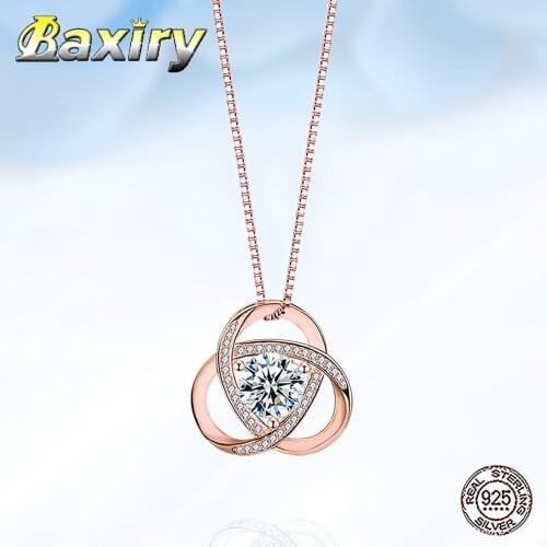 2020 New 925 Sterling Silver Necklace Chain Length 45 cm Necklace For Women Neck Chains Pendant Womens Accessories Jewelry