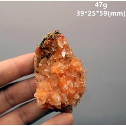 100% Natural Orange Apophyllite Crystal Mineral Specimen Ore Crystal Rock stones and crystals quartz free shipping