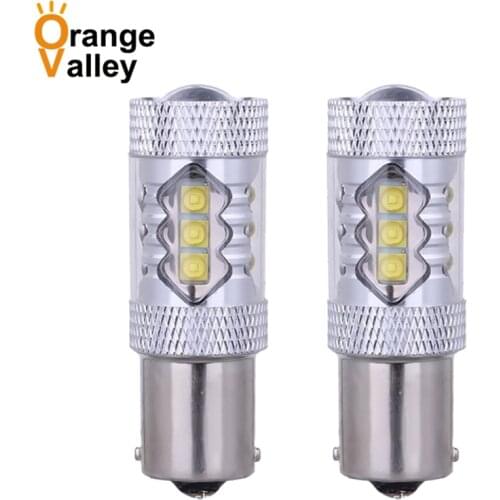 100Pcs BA15S 1156 P21W LED 10 12 16 SMD 3535 Car LED Auto DRL Turn Signal Light Reversing lamp