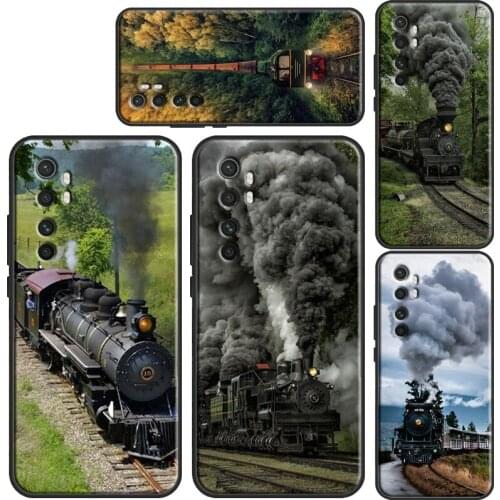 Classic Steam Train Railway Case For Xiaomi Mi 11 Lite Ultra 10T Pro A3 Mi Note 10 Lite Coque For POCO M3 Pro F2 F3 X3