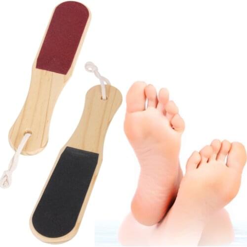 Double-sided Foot File Pedicure Tool Feet Dead Skin Coarse Callus Remover Foot Care Wood Double-sided Foot File Pedicure Tool