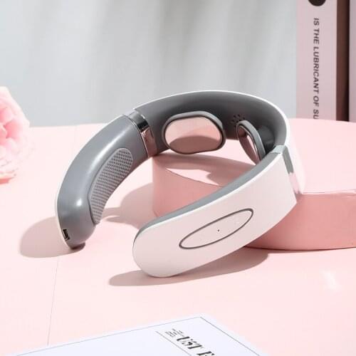 Electric Pulse Neck Massager Cervical Traction Therapy Stimulator Pain Relief Electric Pulse Neck Massager Rechargeable
