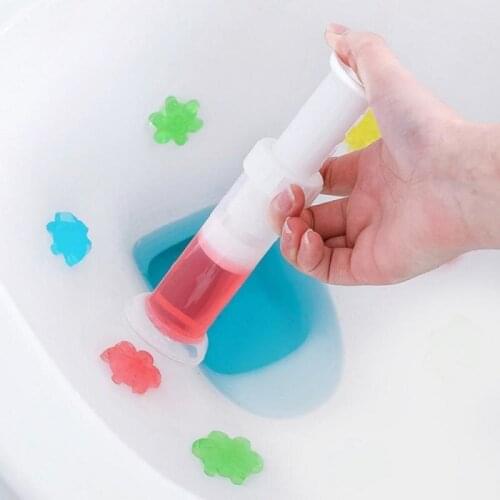 Toilet Cleaner Gel Plastic Flower Gel Needle Cleaner Fragrance Toilet Deodorant Bathroom Toilet Cleaning Tool
