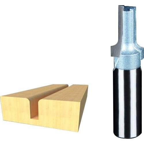 1/2*15 Woodworking End Bearing Dual Flute Flush Trim Router Cutter Bit Alloy Steel fit for Electric Router Tideway