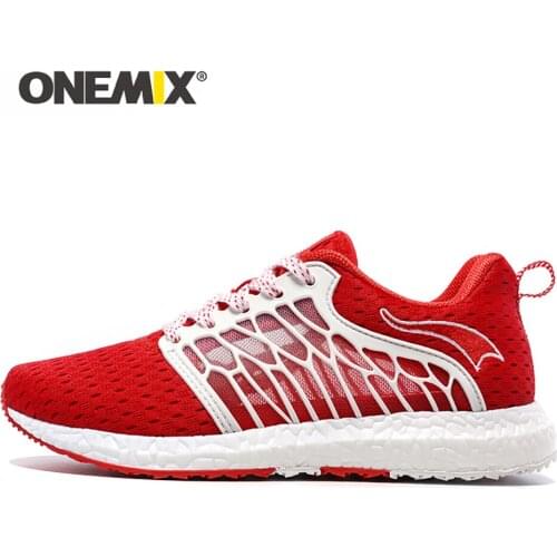 ONEMIX fashion Women Running Shoes Breathable Mesh Athletic Shoes Super Light Outdoor Women Sports Shoes Walking Jogging Shoes