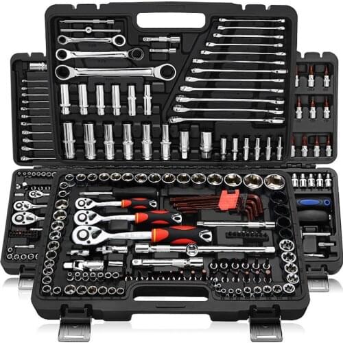 Ratchet Set Simple Socket Wrench Set Decoration Tool Case Universal Maintenance Multifunctional Combination 8-32mm Household