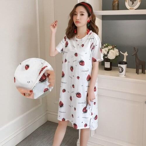 Maternity breastfeeding nursing nightgowns room wear sleepwear nightie mothers nightwear breast feeding pajamas pregnancy dress