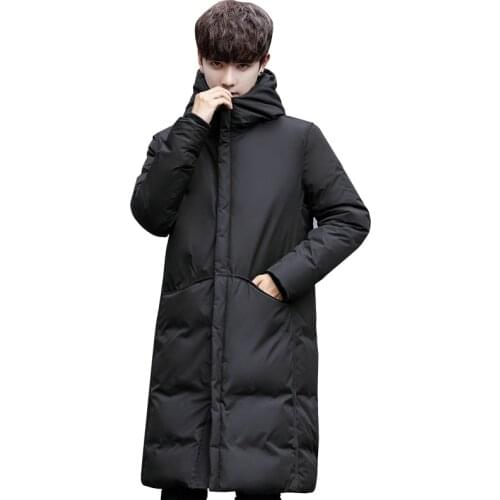 2020 New thick winter mens white down Jacket brand clothing hooded black Gary long warm white duck coat male coats