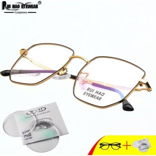 Retro Prescription Eyeglasses Men Titanium Optical Glasses Frame Customize Resin Lenses Concise Business Spectacles 7785