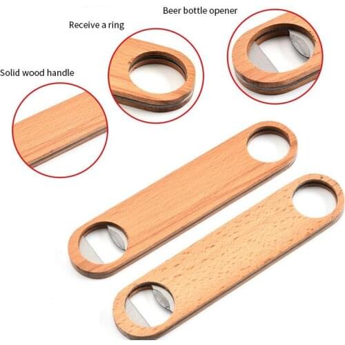 Wholesale hot sale 200pcs Wood Beer Bottle Opener Wooden Bottle Openers For Wedding Party Gift free shipping SN516