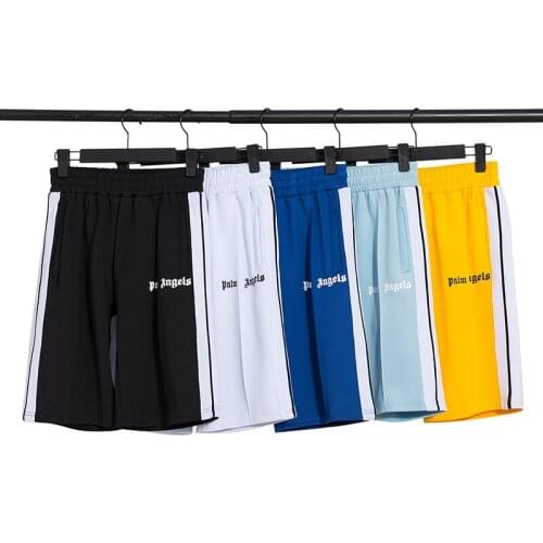 Palm Angels 22SS Letters Logo Unisex Beach Shorts, Mens and Womens Fashion Casual Shorts couple beach shorts