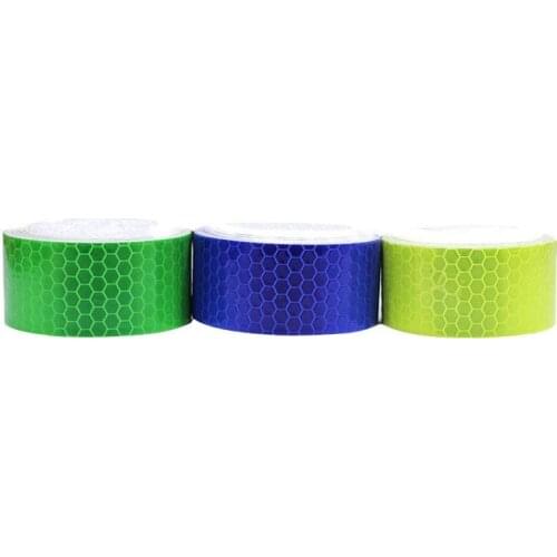 3Pcs Honeycomb Self-Adhesive Safety refelctive Warning Marking Reflector Tape Waterproof for car/Trailers/Truck/Traffic 2.5m