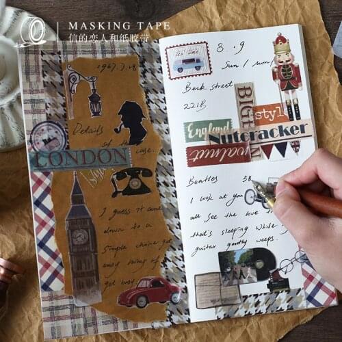 British style Washi Tape Retro British soldier Adhesive Tape DIY Scrapbooking Sticker Label Masking Tape