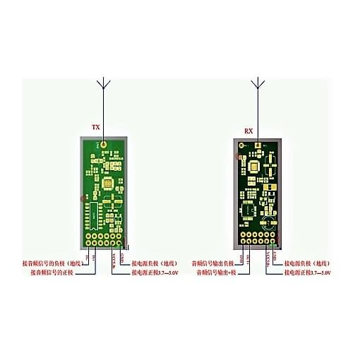 UHF Wireless Digital Audio Transmitter Transceiver Module Wireless Audio Transmission Module